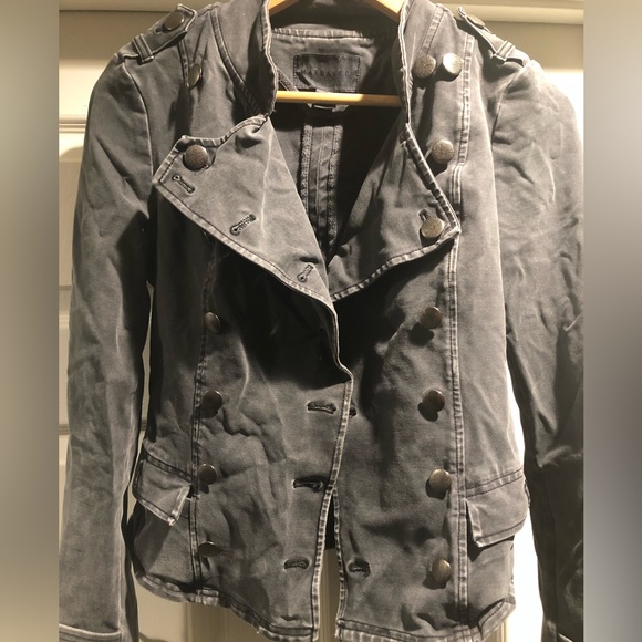 XS Marrakech Grey Button Down Moto Jacket - Picture 1 of 6